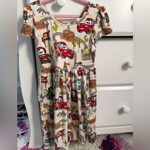 Cars twirl dress